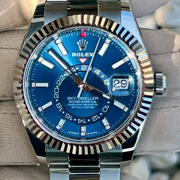 Rolex Sky-Dweller Blue Dial on Oyster Bracelet