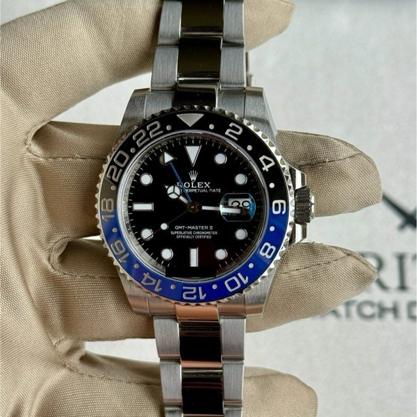 Rolex GMT Master II "Batman" on Oyster Bracelet 116710BLNR