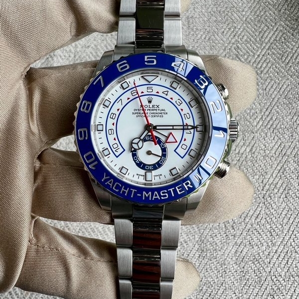 Rolex Yacht-Master 44 mm Stainless Steel Blue Bezel